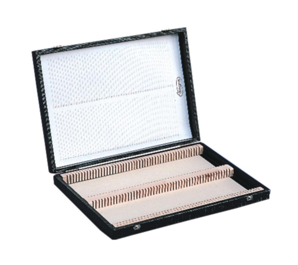 Bergmann Microscope Slide Storage Boxes, for 100 Slides, 76 x 26 mm