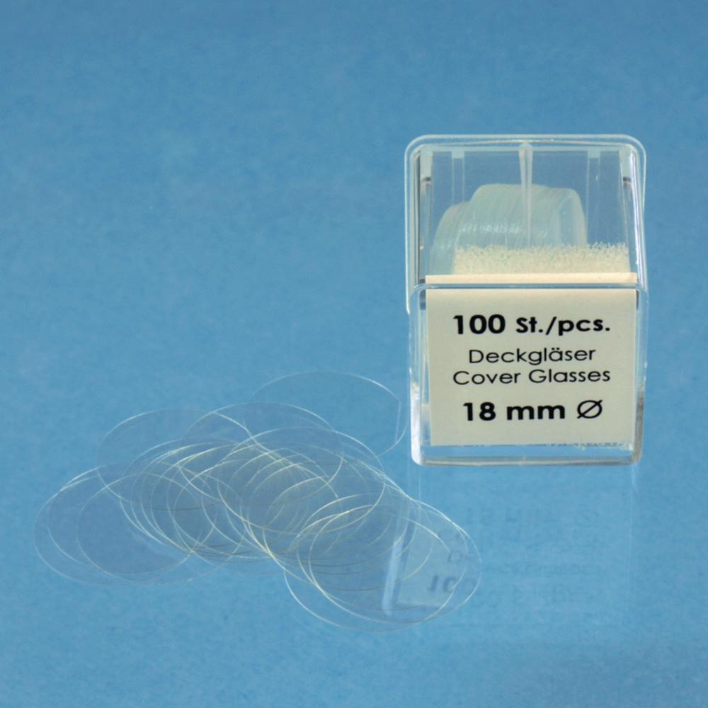 Hecht Cover Slips 15 mm Ø, Pack of 100
