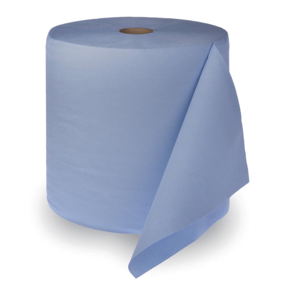 ZVG Multiclean Plus Cleaning Cloth Roll, Blue, 3-Ply, 38cm x 190m, 500 Sheets, Pack of 2 Rolls