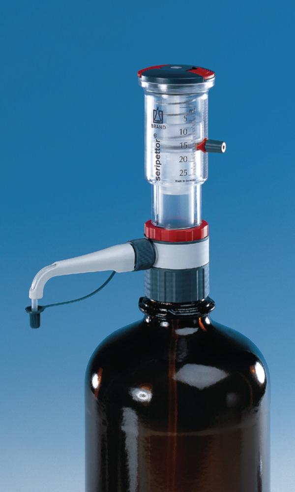 BRAND Bottle-Top Dispenser, Seripettor Cap. 2.5–25 ml, w/o. Bottle