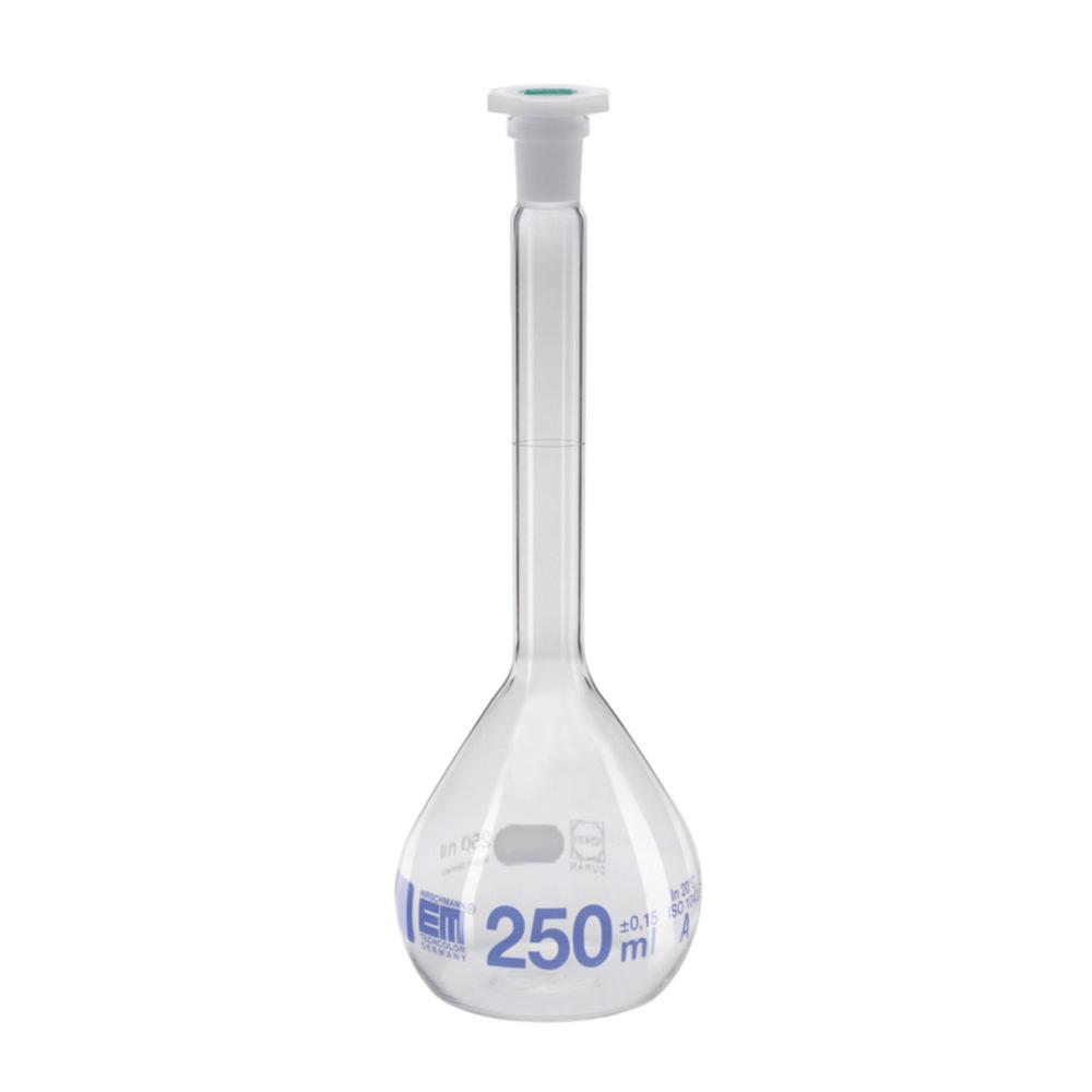 Hirschmann Laborgeräte Volumetric Flasks, Class A, with Plastic Stopper Cap, 100 mL, NS 12/21 (Pack of 2)

