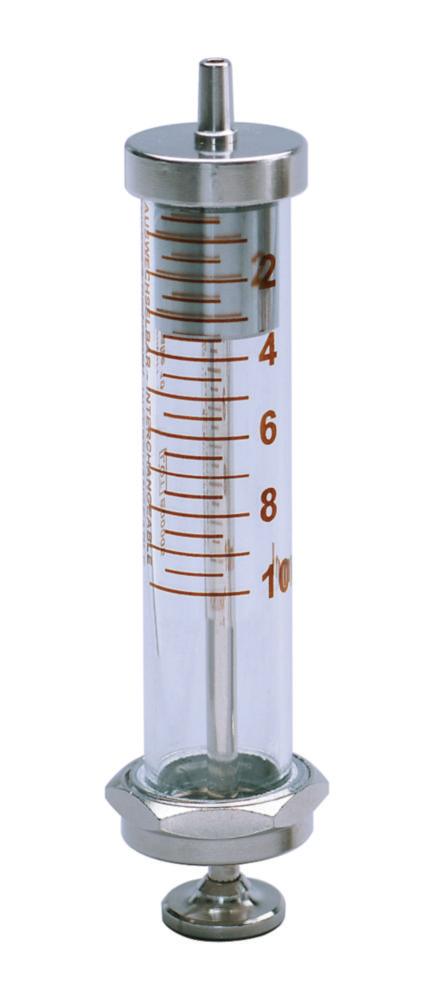 Poulten & Graf Glass Metal Syringe 2 mL Luer Lock Cone Centric Sanitex