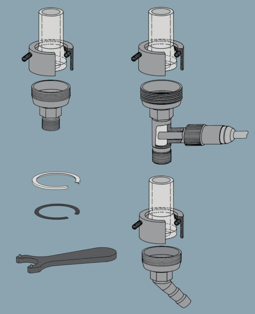 HWS Metal Adapters for NW 15 D11 Olive-Shaped Connection