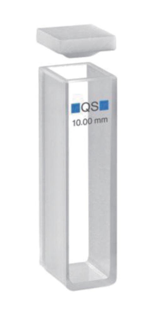 Hellma Macro Cuvette 100 QS, 10mm Thickness, Quartz Glass Suprasil, 3500 µL with PTFE Cover
