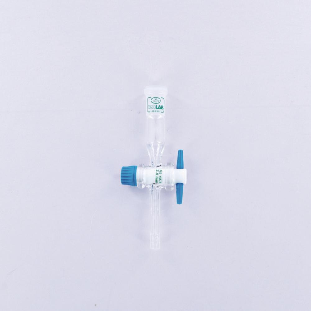 ISOLAB Adapter for Tubing with PTFE Stopcock Socket NS 14/23 Straight with Olive 8 mm Boro 3.3