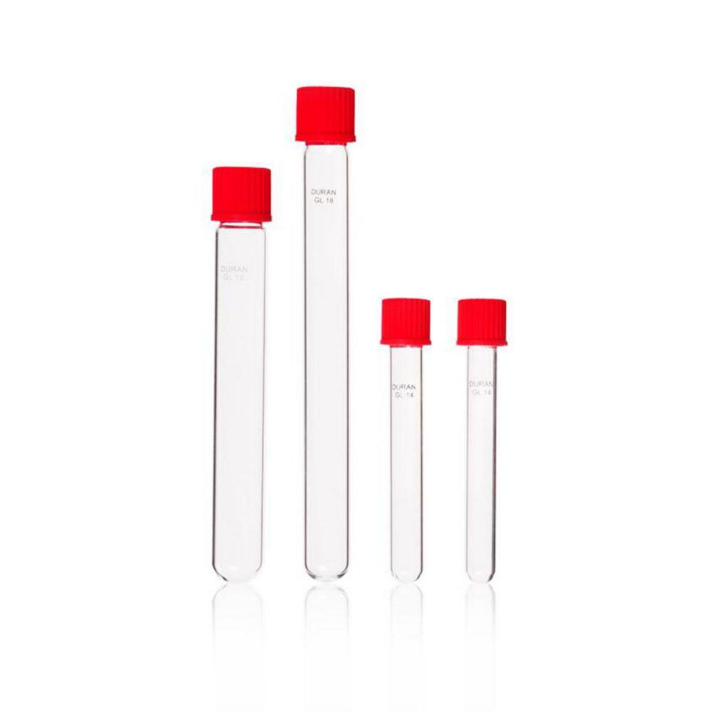 DWK DURAN Culture Tubes with Screw Cap, 160 mm Length, 16 mm Diameter, Pack of 50​