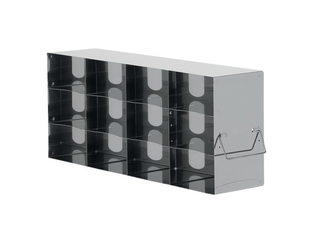 TENAK Standard Rack For Upright Freezer For (H×D) 3x2 = 6 Boxes 75mm High Delivered Including Standard White Cardboard Boxes And 9x9 Cell Dividers


