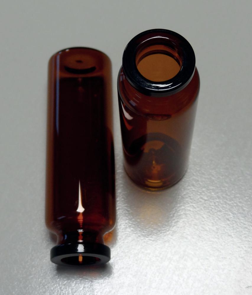 Scherf Ampoule with Rolled Rim, 10 ml, 45×22 mm, Neck 20 mm, Brown Glass, Pack of 100

