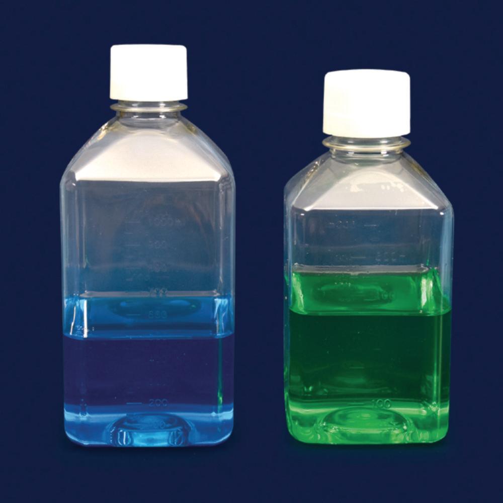 ISOLAB PET Bottles 500 mL, Neck 32mm, Sterile, Pack of 21