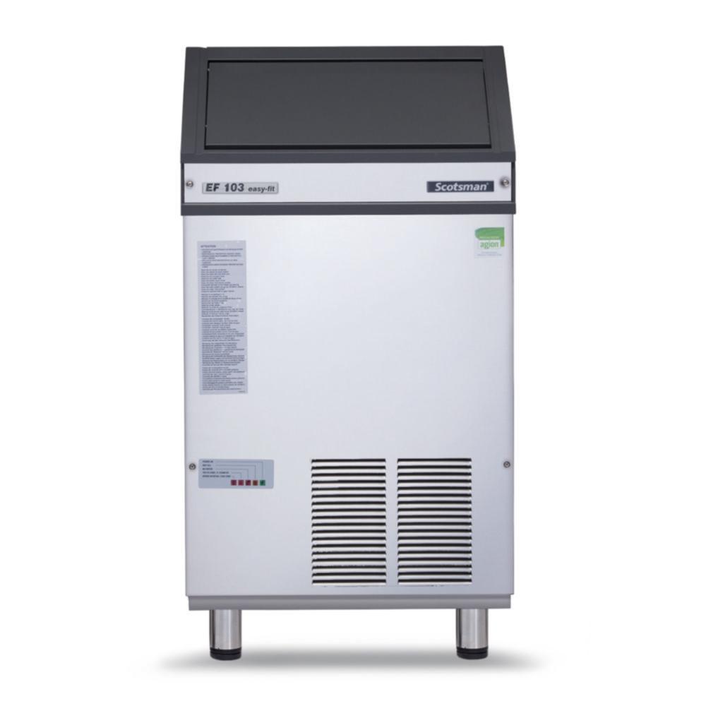 HIBU Flake-ice maker EF 127 AS OX 126 kg/24h power, with PWD system, stainless steel, air cooled, 40 kg storage*