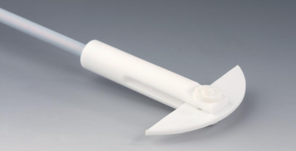 Bohlender Stirrer Shaft Crescent 350 mm Ø 8 mm, for NS 29/32, PTFE