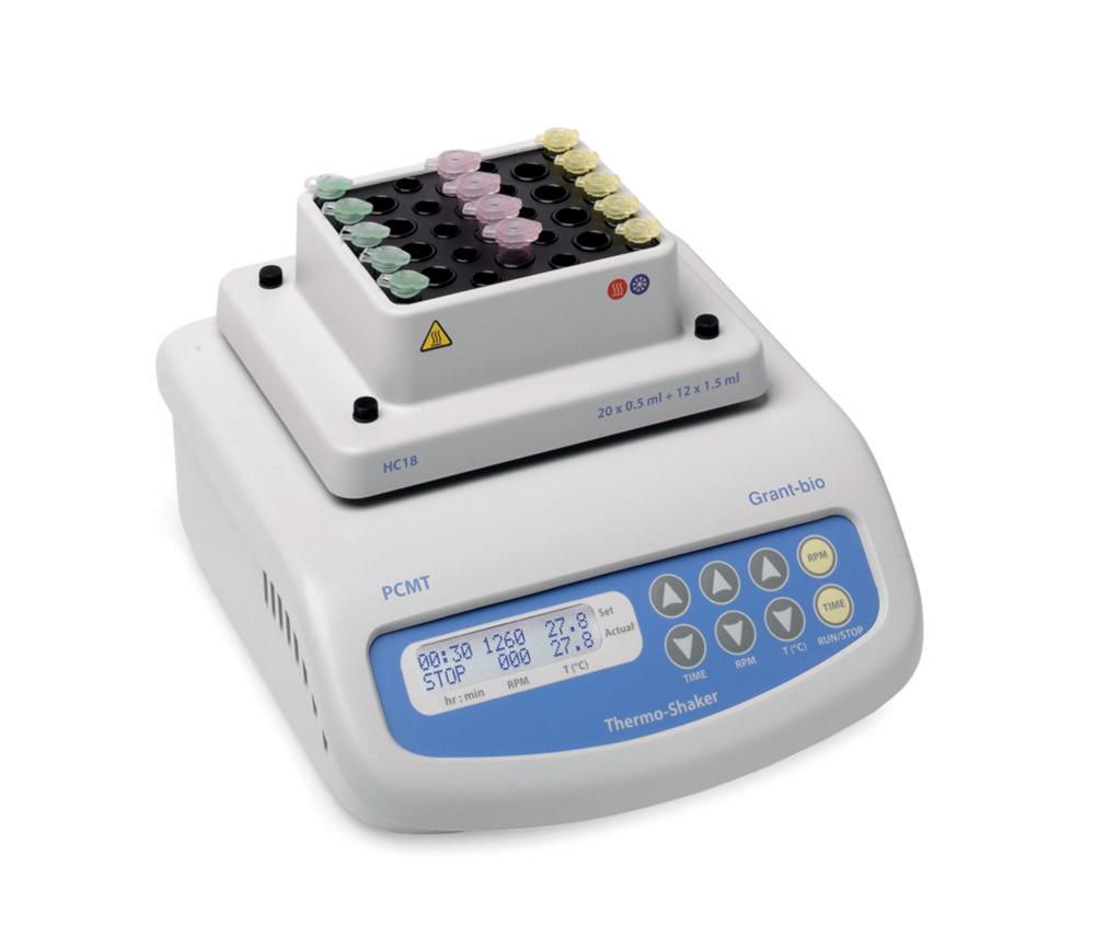 Grant Microtube/Microplate Thermo Shaker PCMT w/o Block incl. EU/UK Plug