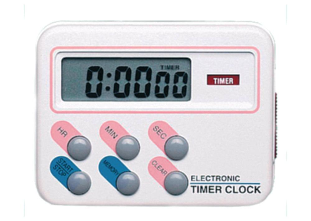 Amarell Electronic Timer Clock with Loud Alarm Sound, Timer Up to 24 Hours, Clock/Watch, Memory Function, Housing 68x53x20mm
