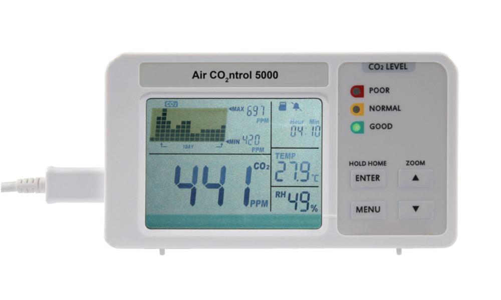 Dostmann Electronic AirControl 5000 CO₂ Measuring Device with Data Logger (512MB Micro SD Card Included)​
