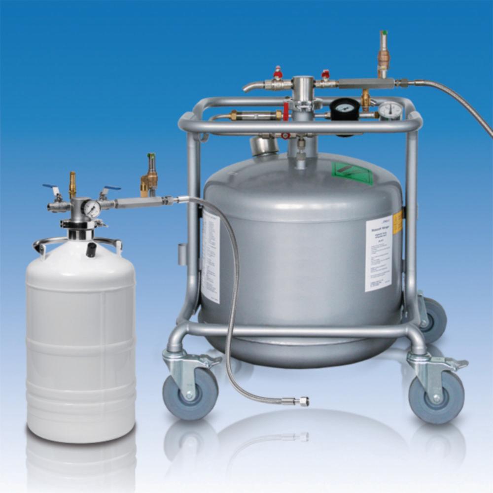 Retsch Autofill System with 50-Liter LN₂ Container and Safety Valve
