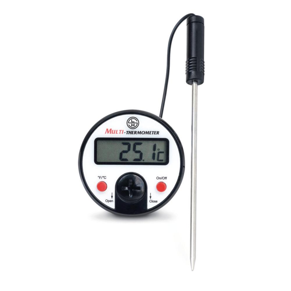 Ludwig Schneider Digital Penetration Thermometer Type 13010 -50...+300°C / -58...+572°F, with Piercing Tip, Clip and Magnet