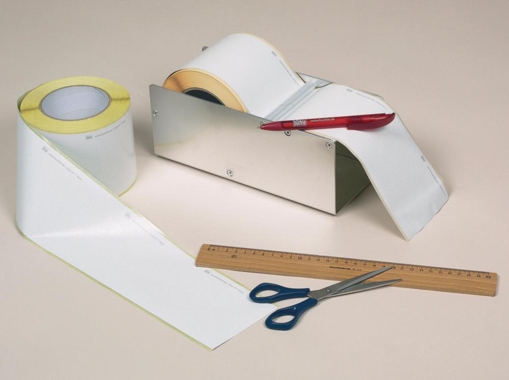 Bürkle Close-It Control Seals Tape, White, 95 mm, Roll of 50 Meter