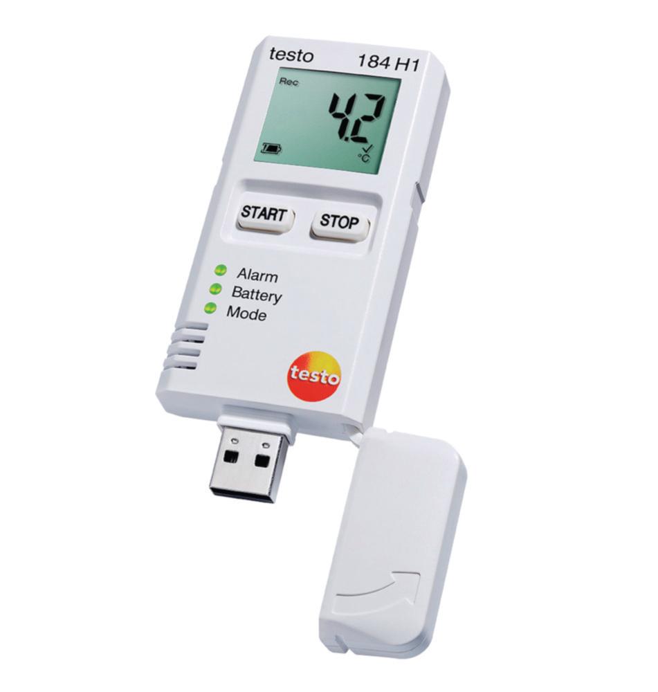 Testo Temperature-Humidity USB Data Logger Testo 184 H1 Measuring Range Temp.: -20...+70°C, Measuring Range Humidity: 0...100%rF