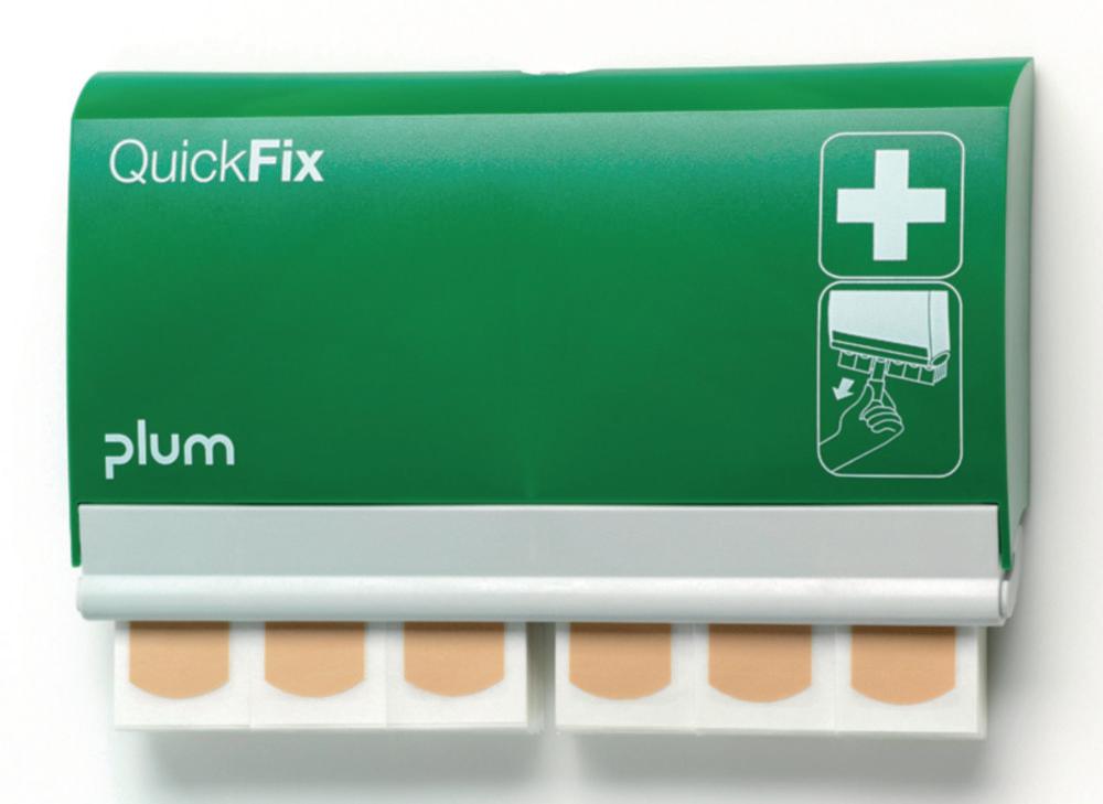 B-SAFETY Plaster Dispenser QuickFix, Including 2x Refill Packs of Water-Resistant Plaster Strips