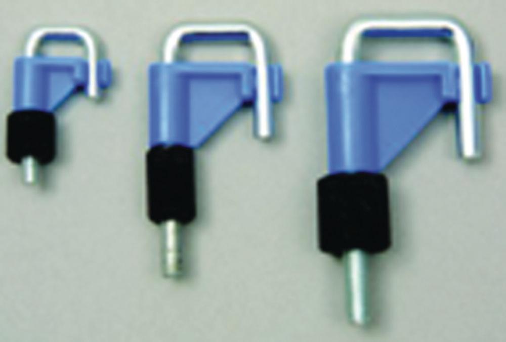 Bürkle Stop-It Tubing Clamp with Easy-Click Closure, Blue, for Tubes up to 10 mm Diameter