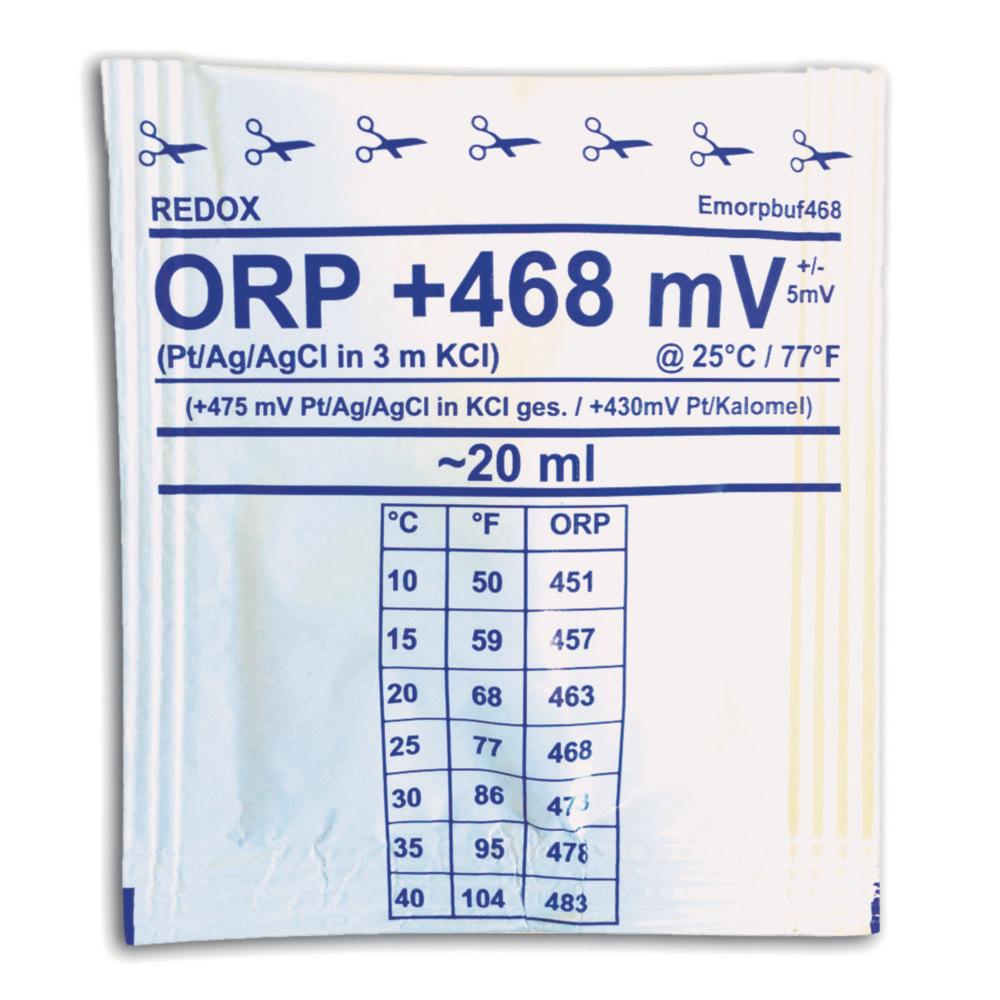 Water-i.d. ORP/Redox Calibration Solution + 468mV Pack of 25x20ml


