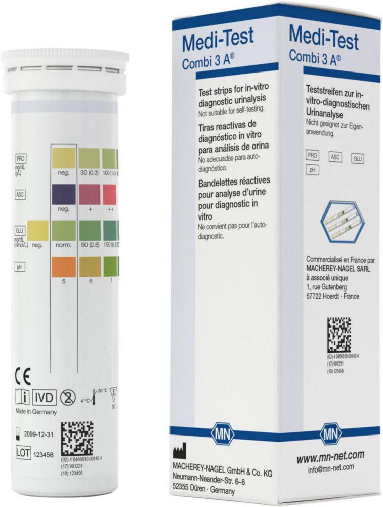 Macherey-Nagel MEDI-TEST Combi 3 A Pack of 50 Strips

