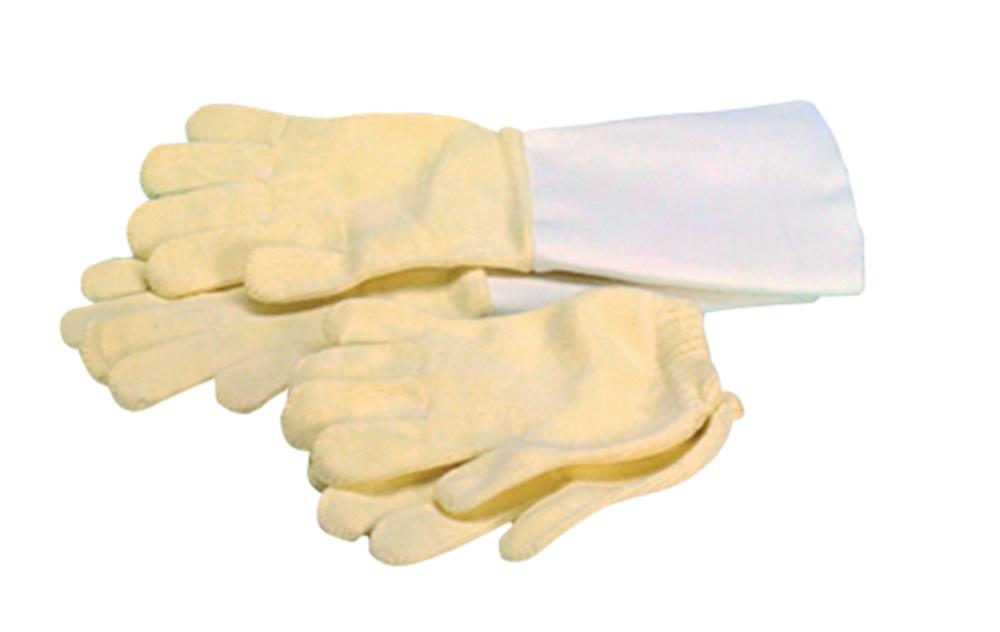 Ganterie Temperature Protective Glove, Nomex, Temperature Resistant to 250°C, No Closure, Knitted Normal Gloves, Size 9-10 (Per Pair)