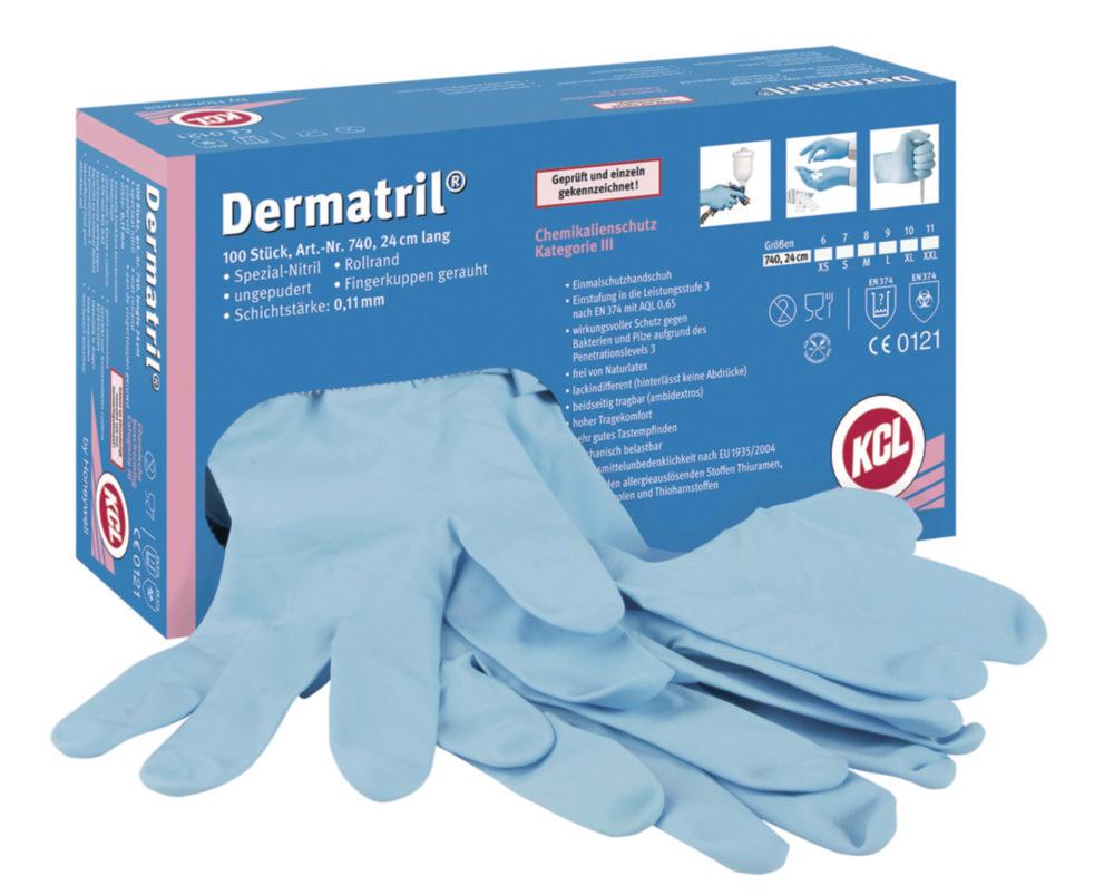 Honeywell KCL Dermatril 740 Disposable Gloves – Size 7, Pack of 100