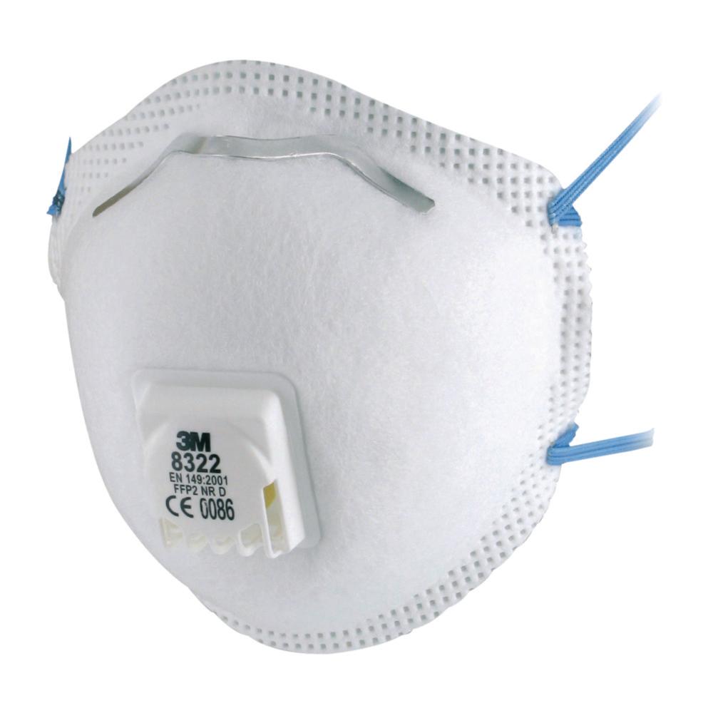 3M Comfort Particulate Matter Mask FFP2 NR D with Cool Flow Valve, Pack of 10
