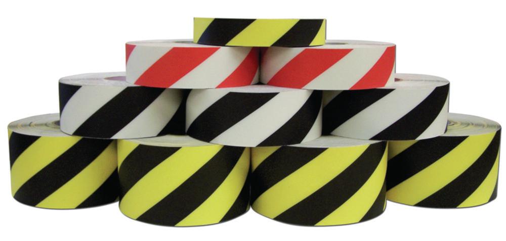 Ergomat DuraStripe Hazard Striping Red/White Floor Marking Tape – 7.5cm x 30m


