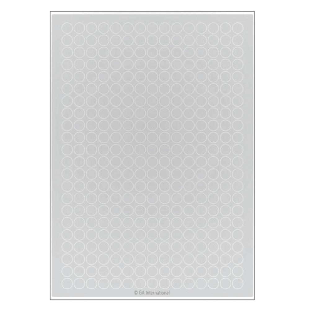 GA Cryogenic Labels for Laser Printers 11mm Circles White Pack of 5280