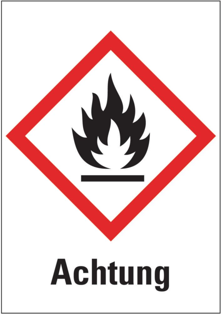 Kroschke Hazardous material symbols warning of flammable substances 37x52 mm pack of 6

