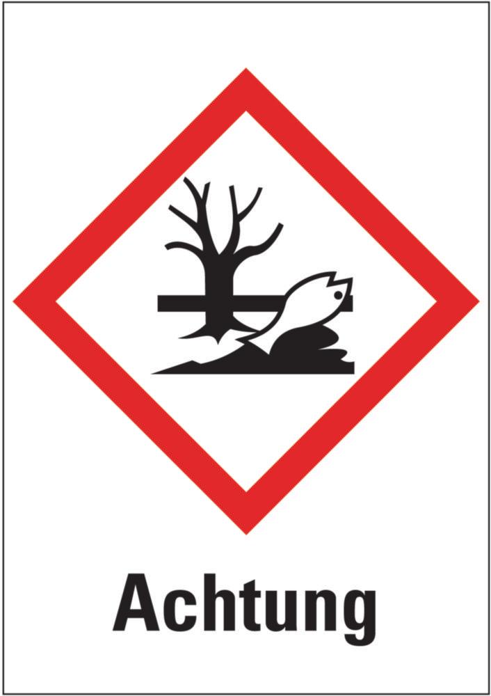 Kroschke Hazardous material symbols Warning water pollutant 37x52 mm pack of 6

