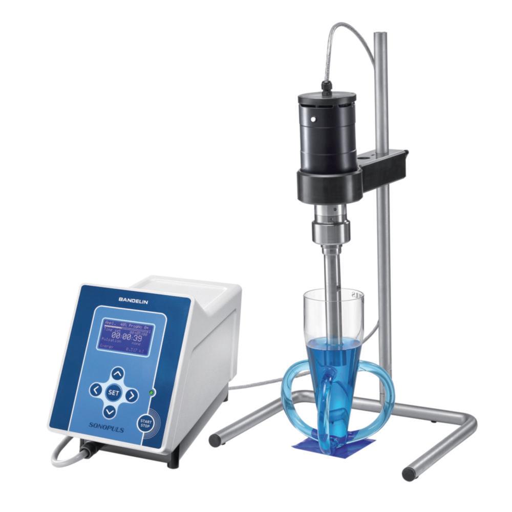 Bandelin Ultrasonic Generator GM4400, Ultrasonic Transducer UW 400, Level Horn SH 400 G, Sonotrode TS 425
