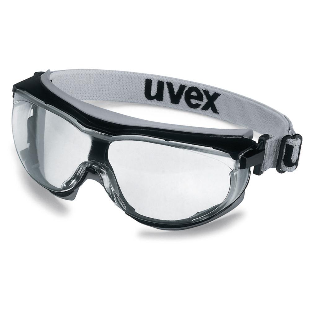 Uvex Safety Goggles Carbonvision 9307 PSA Cat. II Black/Grey, Disc Colorless, UV 2-12, Supravision Extreme


