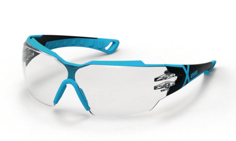 Uvex Pheos CX2 9198 Protection Spectacles – Blue/Grey Frame, Clear Supravision Excellence Lens

