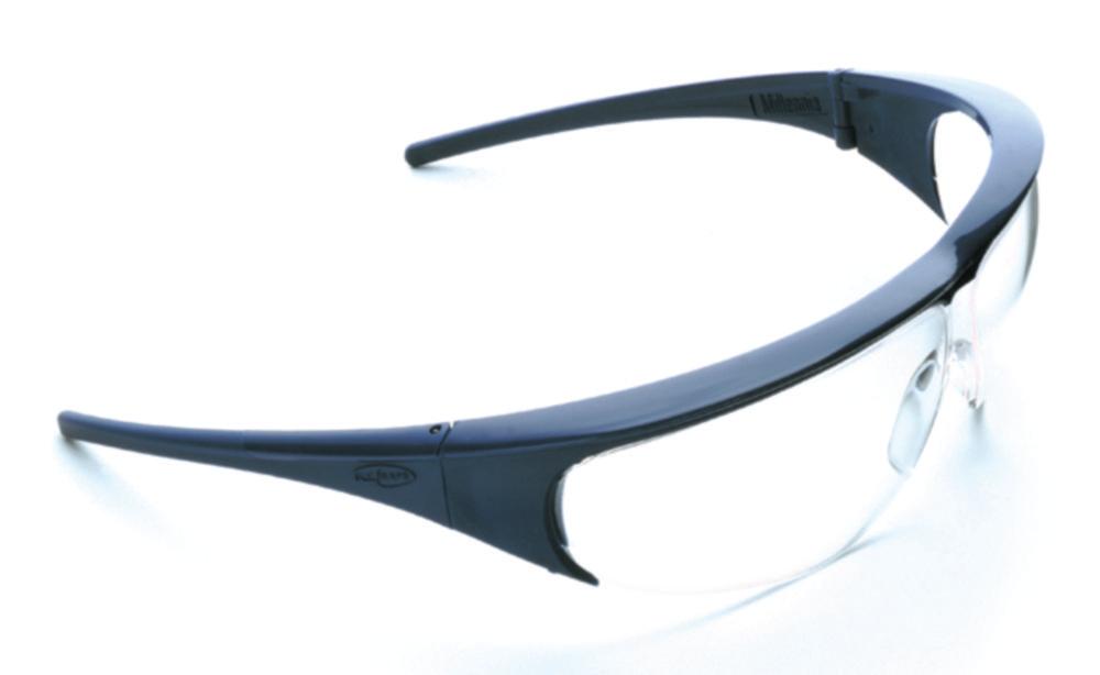 Honeywell Safety Products Safety Spectacles Eyeshield Frame Black Disc Grey PullSafe Millenia