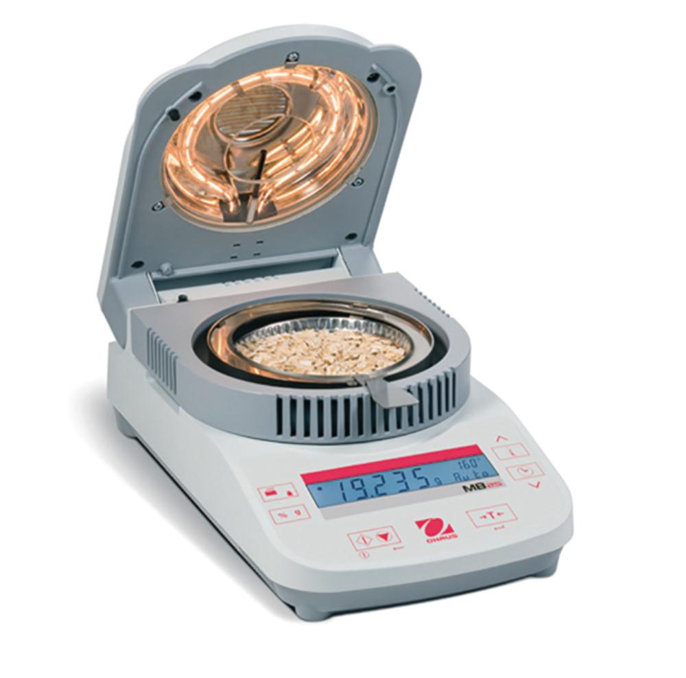 Ohaus Moisture Balance MB23 10 g / 0.2%, (Without Glass) Weighing Pan 90 mm Dia., with EU and UK Plug