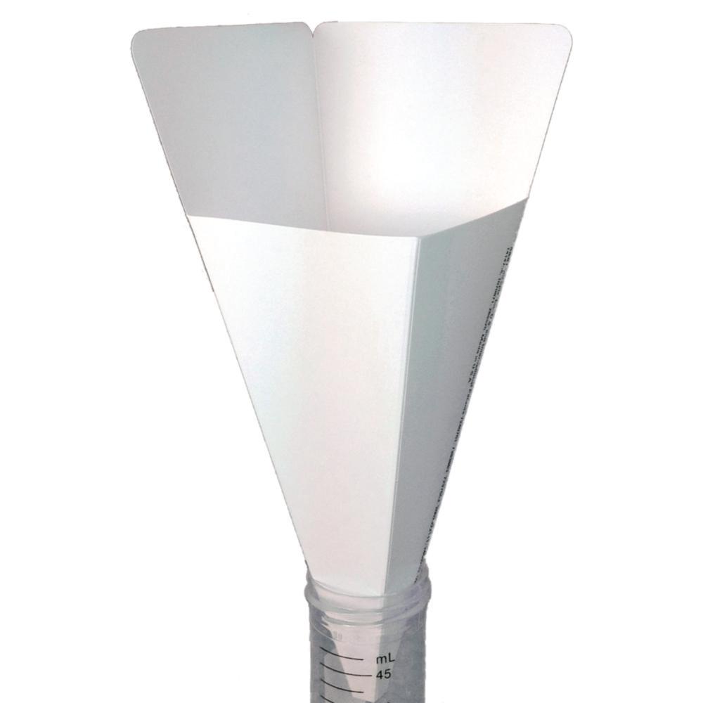 Heathrow Scientific SmartFunnel Eco Paper Funnel (186 mL, Top 60x60 mm, Bottom 6.4x6.4 mm, Height 128 mm) – Pack of 25