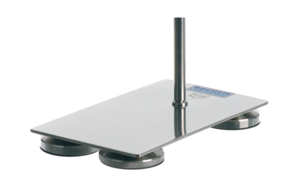BOCHEM Stand Base 300x150 mm Thread M10, 18/10 Stainless Steel 1 Foot Adjustable