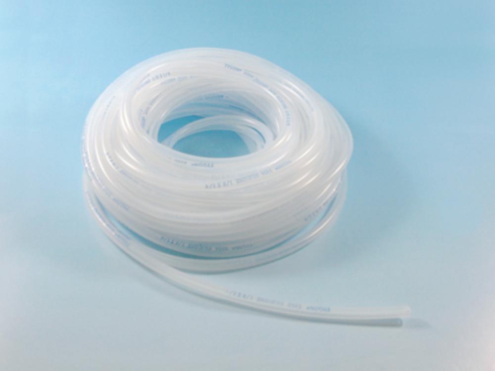 Saint Gobain Tygon 3350 Silicone Tubing, 3.2 mm ID x 6.4 mm OD x 1.6 mm Wall Thickness, Shore A 50, -81°C to +200°C, 15 m Pack