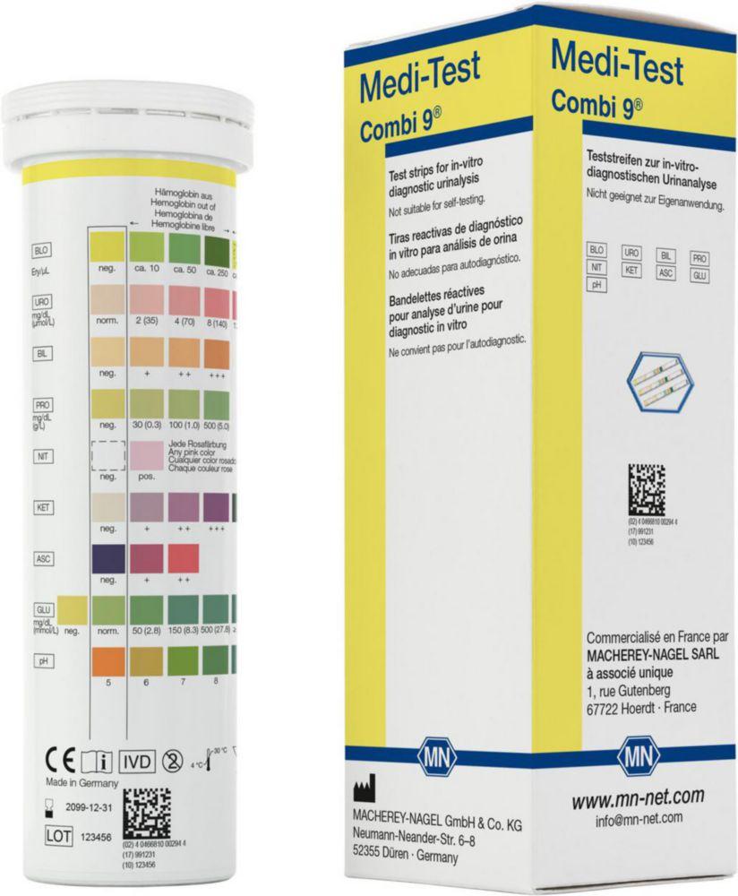 Macherey-Nagel MEDI-TEST Combi 9 Pack of 100 Strips

