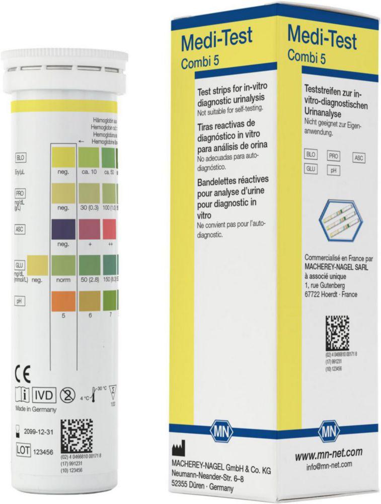 Macherey-Nagel MEDI-TEST Combi 5 pack of 100 strips


