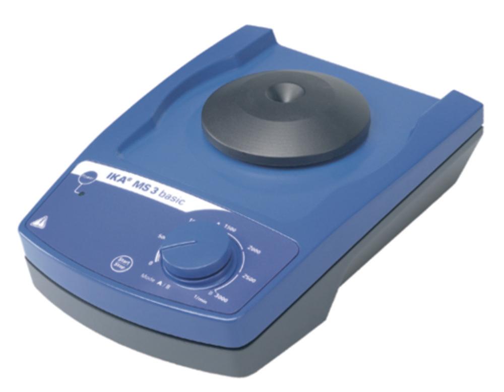 IKA Small-Sized Shaker MS 3 Basic with EU/UK/CH/USA Plug