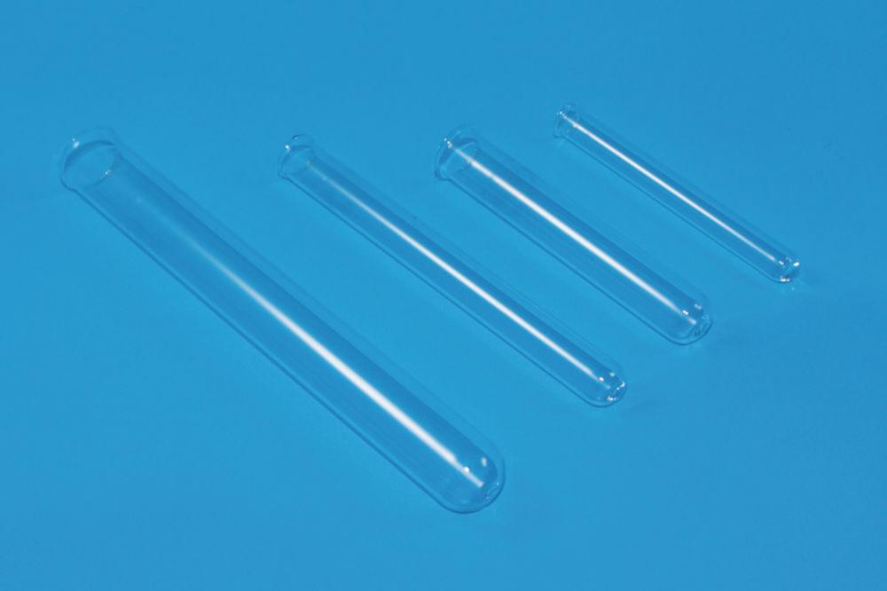 LLG Test Tubes Fiolax, 10 x 100 mm, with Beaded Rim, Pack of 100