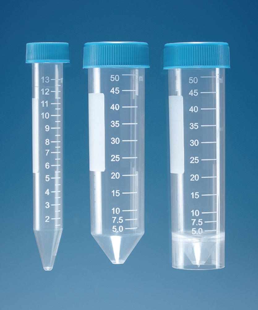 BRAND Centrifuge Tubes 50 mL PP Graduated with Screw Cap Self-Standing Non-Sterile (Pack of 50)