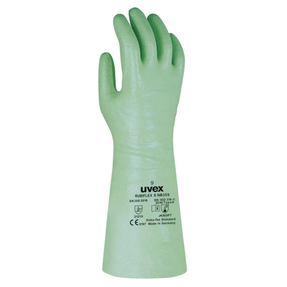 Uvex Protection Gloves RUBIFLEX S NB35S ca.35 cm, Size 11, Type 98891, Green, Pair

