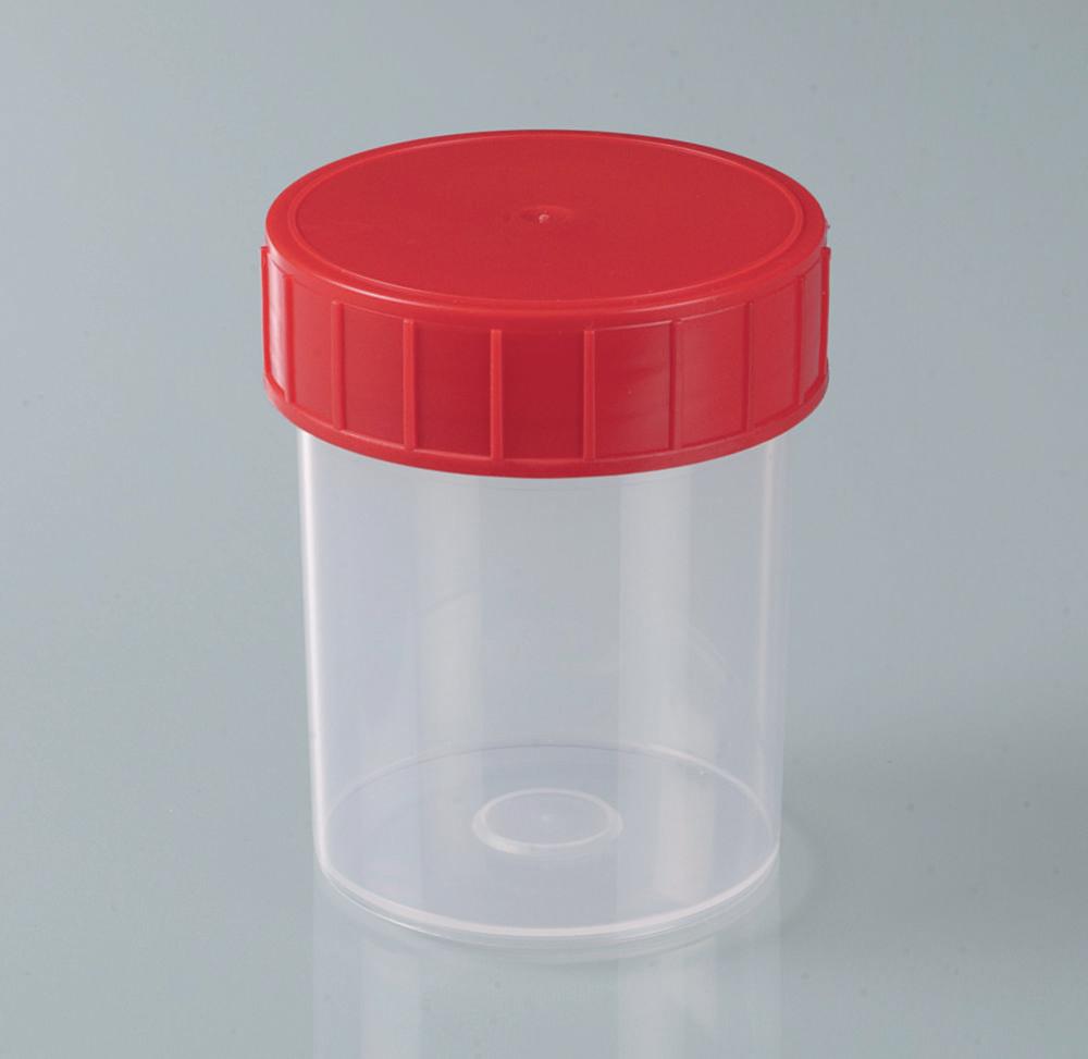 Bürkle Sampling Cup 125 ml PP, Transparent, with Lid