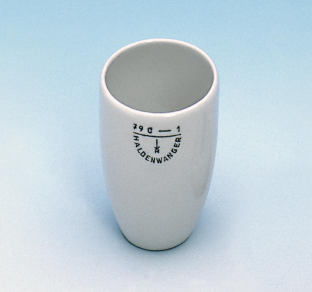 Haldenwanger Porcelain Crucibles, Tall Form, 120 mL Capacity, Ø60 mm, Height 75 mm


