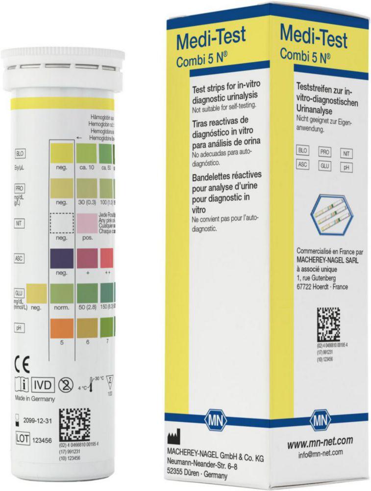 Macherey-Nagel MEDI-TEST Combi 5 N pack of 100 strips


